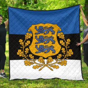 Estonia Flag Premium Quilt A6  Quilt